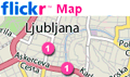 Map of special places in Ljubljana
